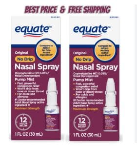 Equate No Drip Nasal Spray, Pump Mist 12 Hour